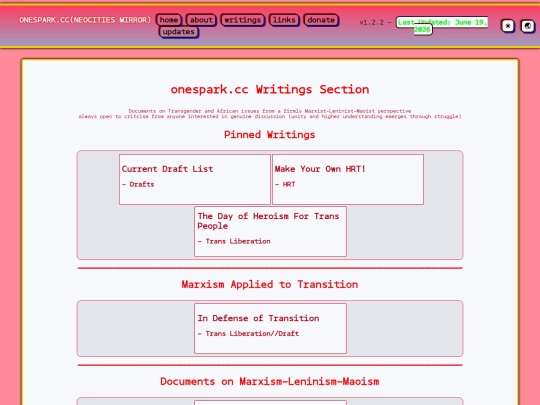 writings screenshot