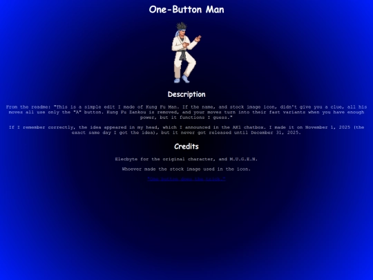 mugen/obm screenshot
