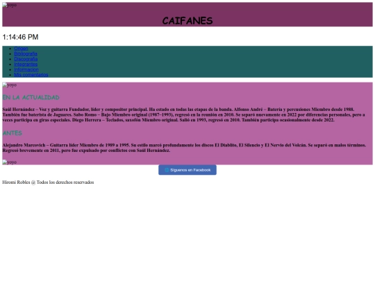 Integrantes screenshot