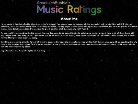 aboutme screenshot