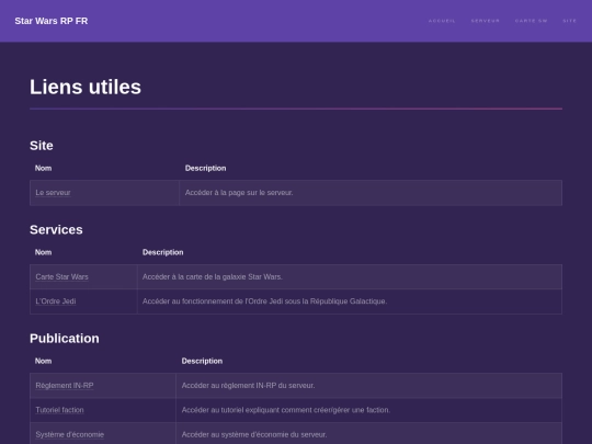 site/liens-utiles screenshot