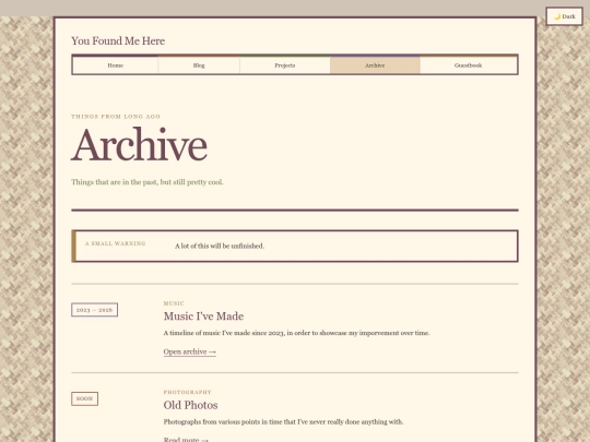 archive screenshot