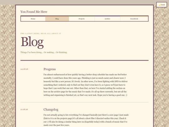 blog screenshot