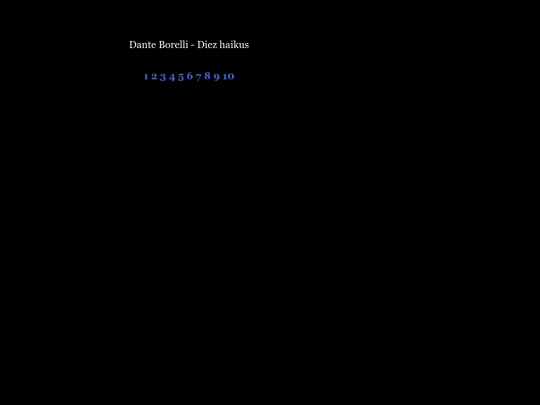 Dante Borelli - Diez haikus  screenshot
