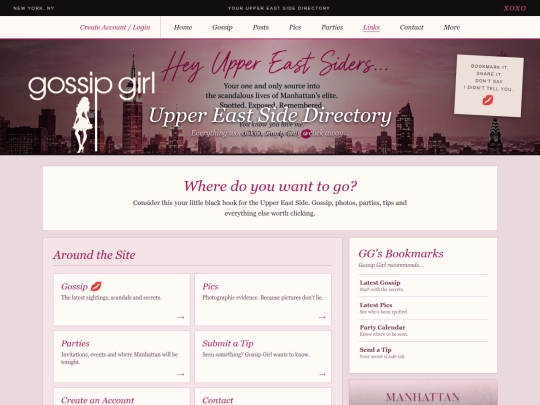 links screenshot