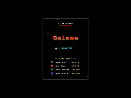 Galaga screenshot