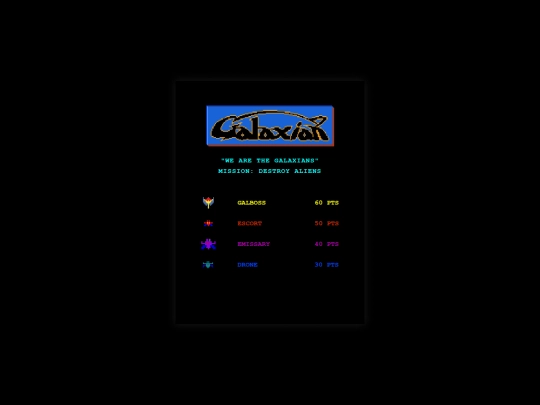 Galaxian screenshot
