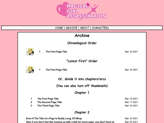 archive screenshot