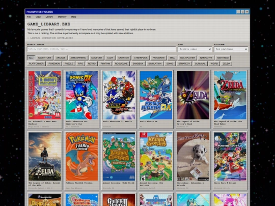 games screenshot