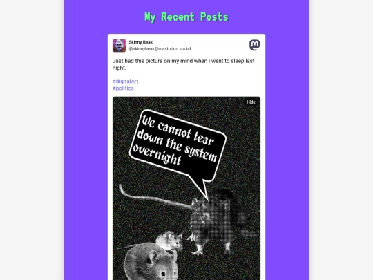 Posts screenshot