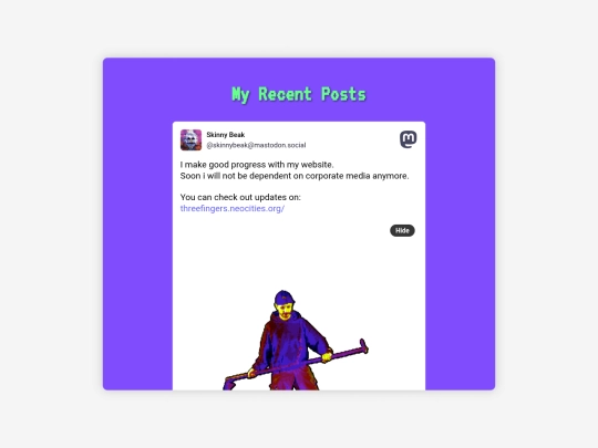 posts screenshot