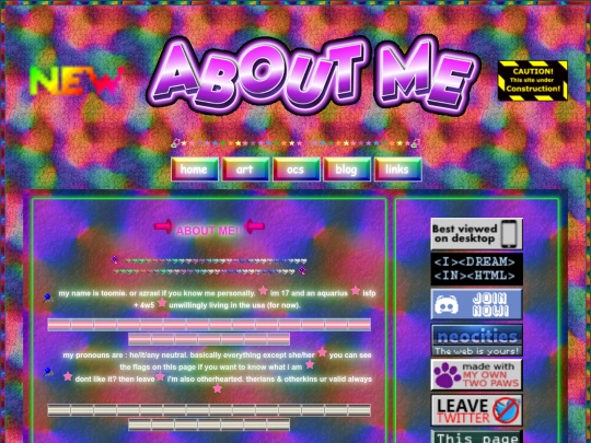 aboutme screenshot