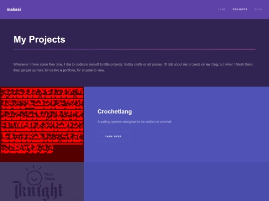 projects screenshot
