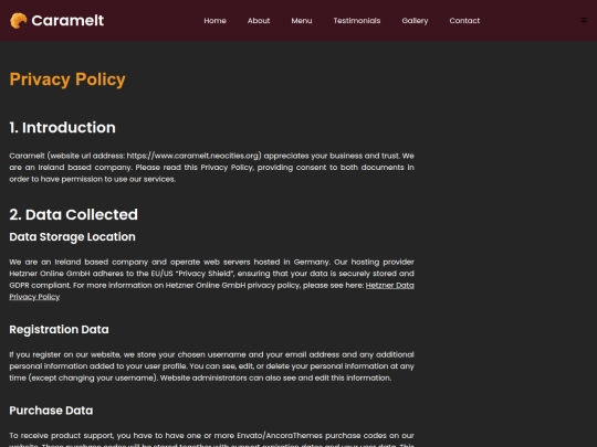 privacypolicy screenshot