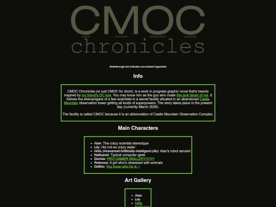 CMOC screenshot