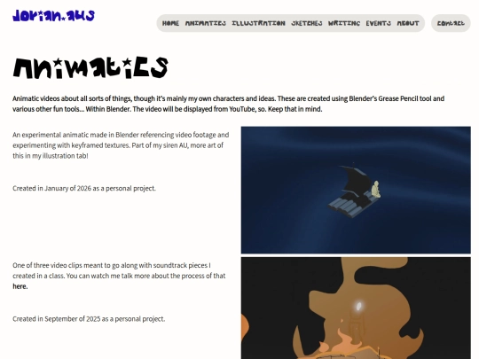 html/animatics screenshot