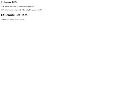 exilewaretos screenshot