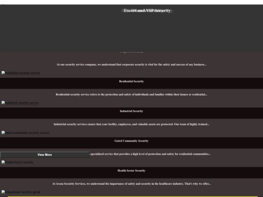 services screenshot