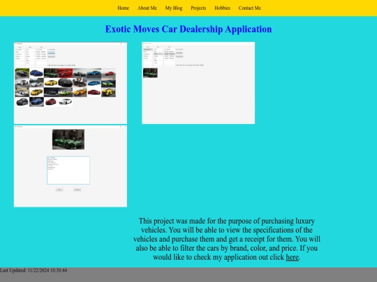 carshop screenshot