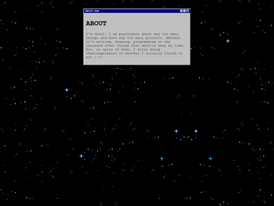 pages/about screenshot