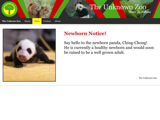 newbornnotice screenshot