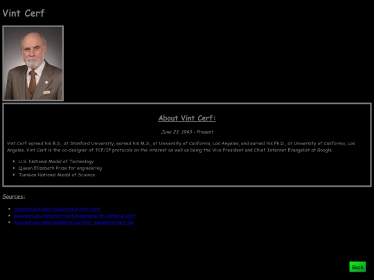 Info screenshot