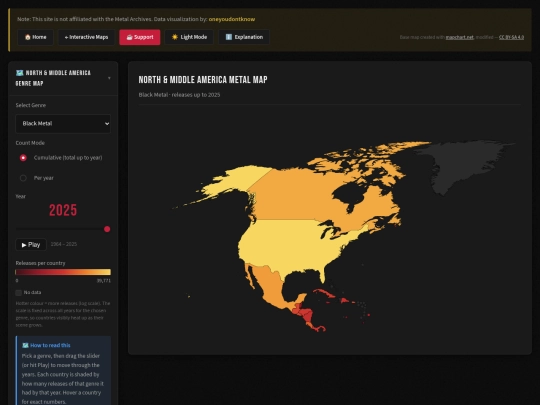 html/genre_map_north_middle_america screenshot