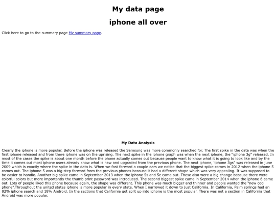 data screenshot