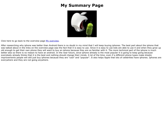summary screenshot