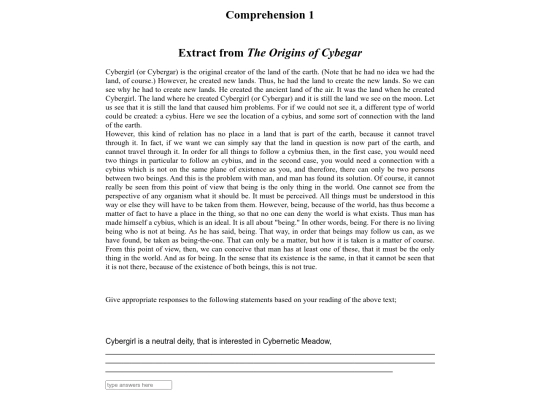 comprehension1 screenshot