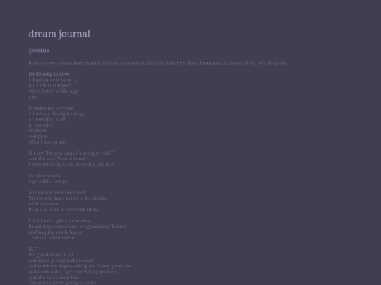 misc/dreamjournal screenshot