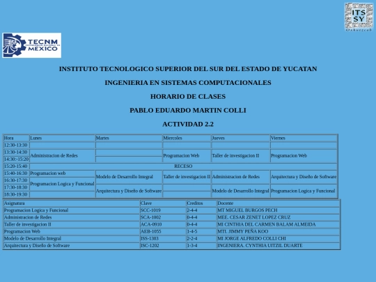 horario/horario screenshot