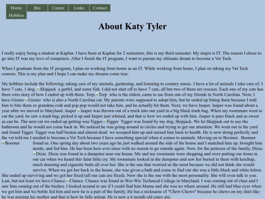 bio screenshot