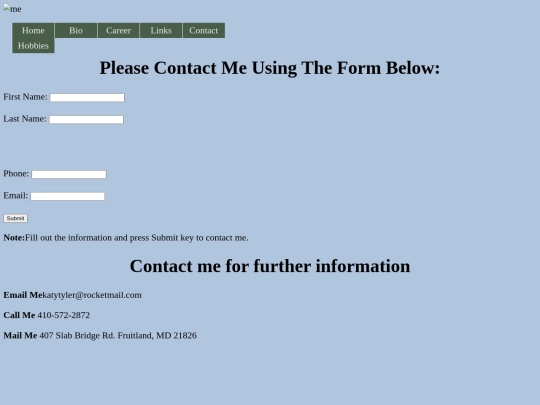 contact screenshot