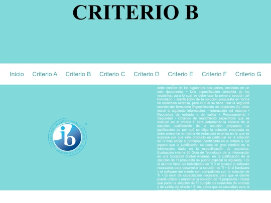 criteriob screenshot