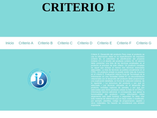 criterioe screenshot