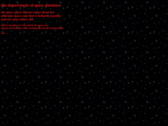 department of spacew/DOSmainpage screenshot