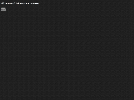 minecraft website/oldinform screenshot