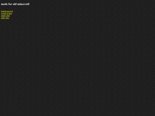 minecraft website/retromoding screenshot