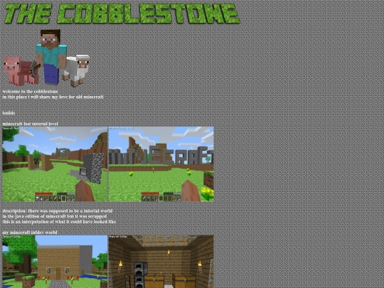 minecraft website/website screenshot