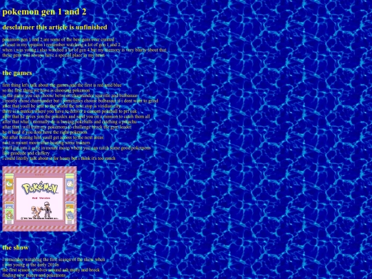 new blog/pokemonblog screenshot