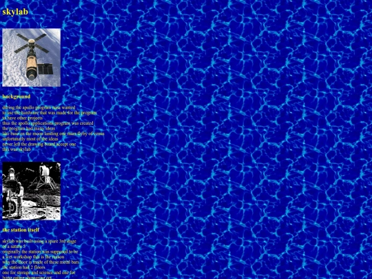 new blog/space/skylab screenshot