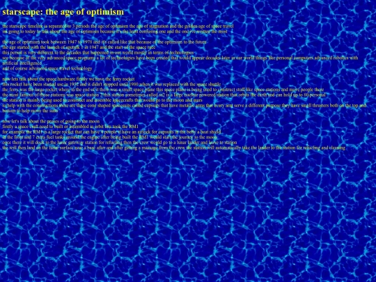 new blog/starscape/ageofoptimism screenshot