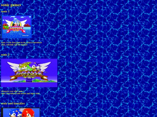 sonic-shrine/games screenshot