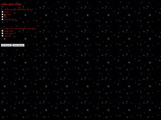 sonicquiz screenshot