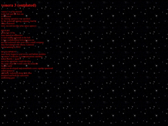 starscape-wiki/venera3 screenshot