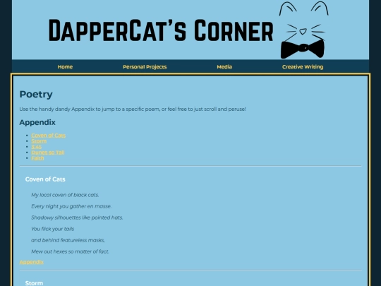 poetry screenshot