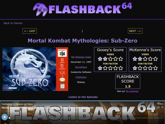 N64_Games/Mortal_Kombat_Mythologies_Sub-Zero screenshot
