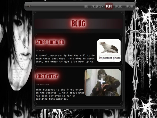 blog screenshot