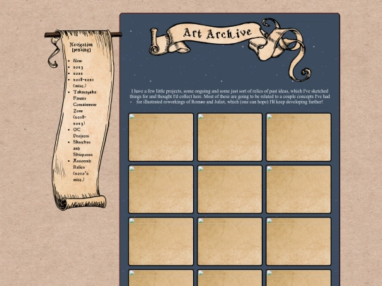 art pages/oc-projects screenshot
